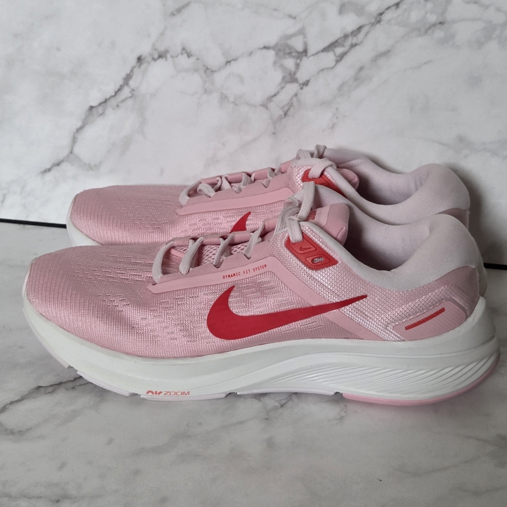 Nike Air Zoom Structure 24 Medium Soft Pink Womens Sneakers Shoes Size 7.5 - Picture 5 of 9